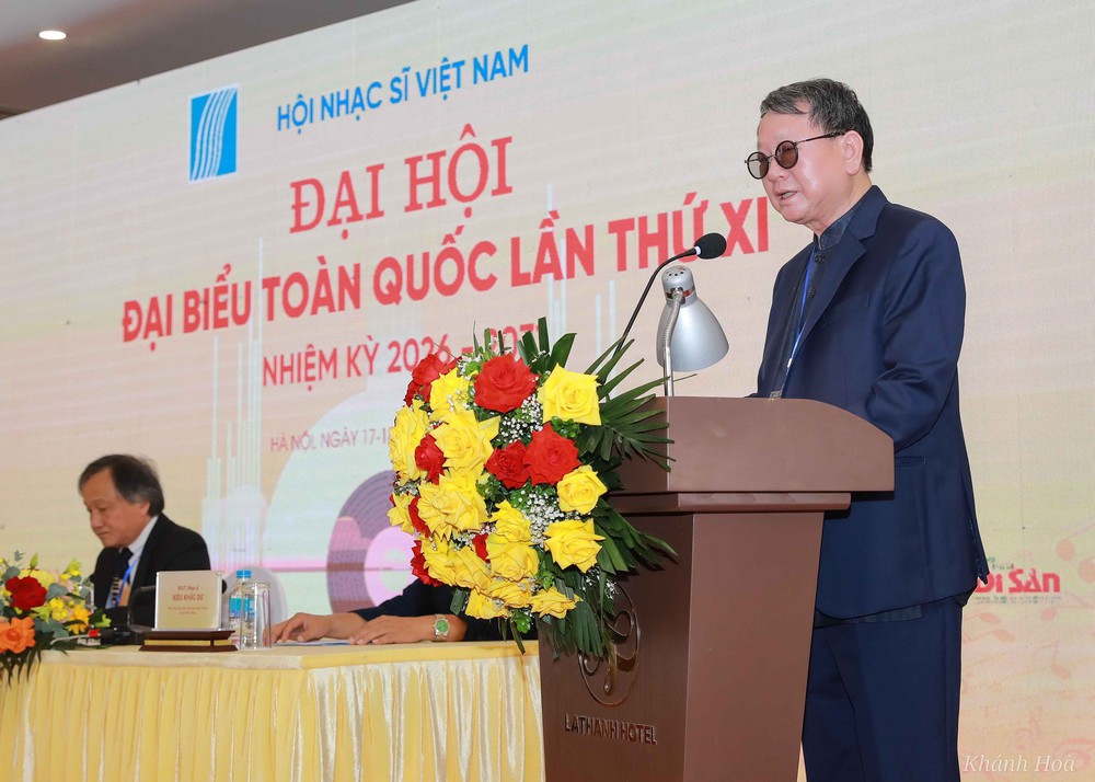 Thiếu tướng, Nhạc sĩ Đức Trịnh được bầu là Chủ tịch Hội Nhạc sĩ Việt Nam khóa XI - Ảnh 1. Thiếu tướng, Nhạc sĩ Đức Trịnh được bầu là Chủ tịch Hội Nhạc sĩ Việt Nam khóa XI - Ảnh 1.