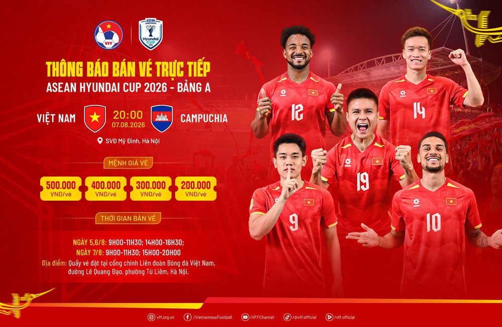 VFF công bố giá vé chung kết ASEAN Cup 2026 ở Mỹ Đình, chênh lệch khó tin so với lượt đi ở Thái Lan - Ảnh 3. ASEAN Cup 2026