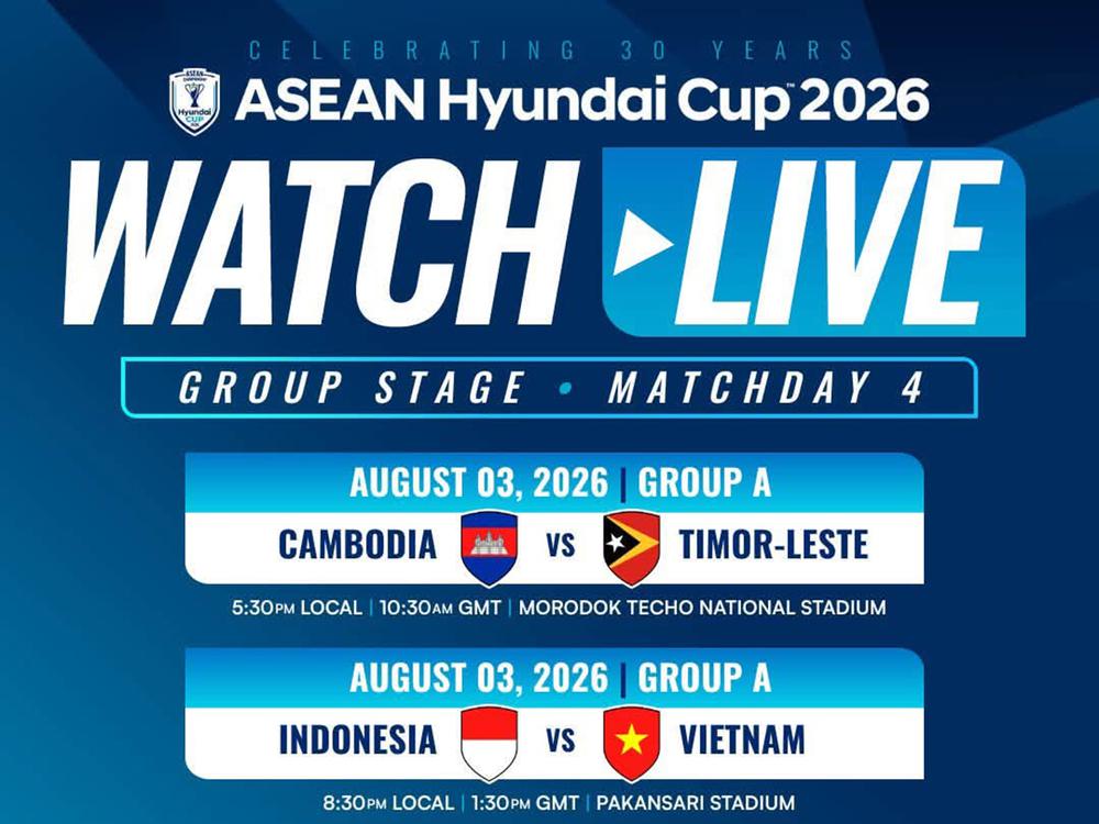 Lịch thi đấu ASEAN Cup 2026 hôm nay 3/8 - Ảnh 1. Lịch thi đấu ASEAN Cup 2026 hôm nay 3/8 - Ảnh 1.