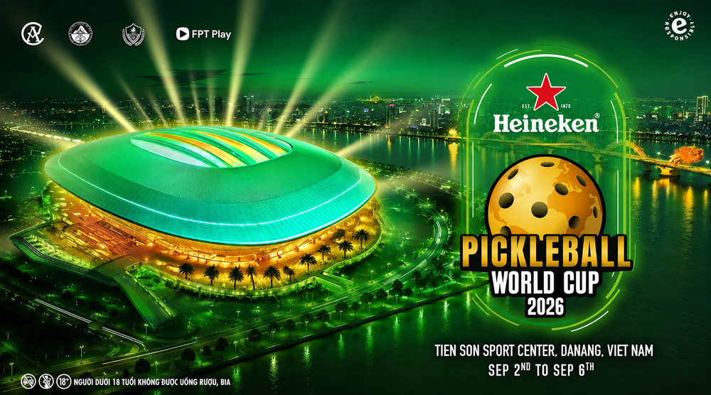 Heineken Pickleball World Cup 2026 mang chuẩn mực thể thao quốc tế đến sân chơi Việt Nam - Ảnh 1.