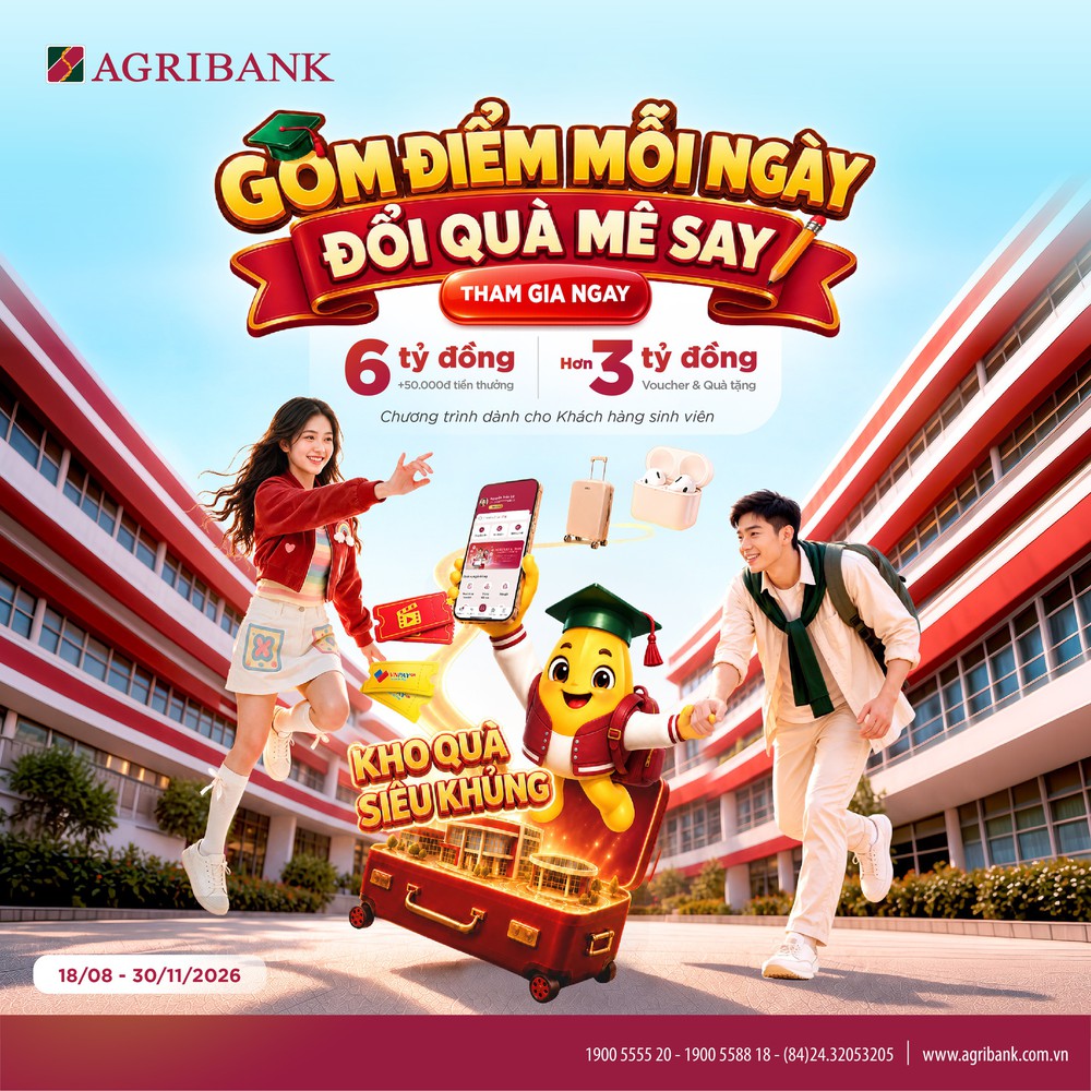 Agribank dành hơn 9 tỷ đồng ưu đãi sinh viên nhân dịp khai trường - Ảnh 3. Agribank dành hơn 9 tỷ đồng ưu đãi sinh viên nhân dịp khai trường - Ảnh 3.