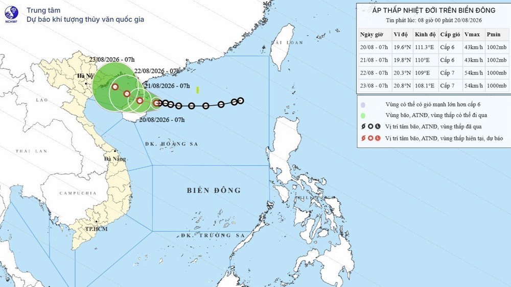 Áp thấp nhiệt đới giữ cường độ trên vùng biển phía Đông đảo Hải Nam (Trung Quốc) - Ảnh 2.