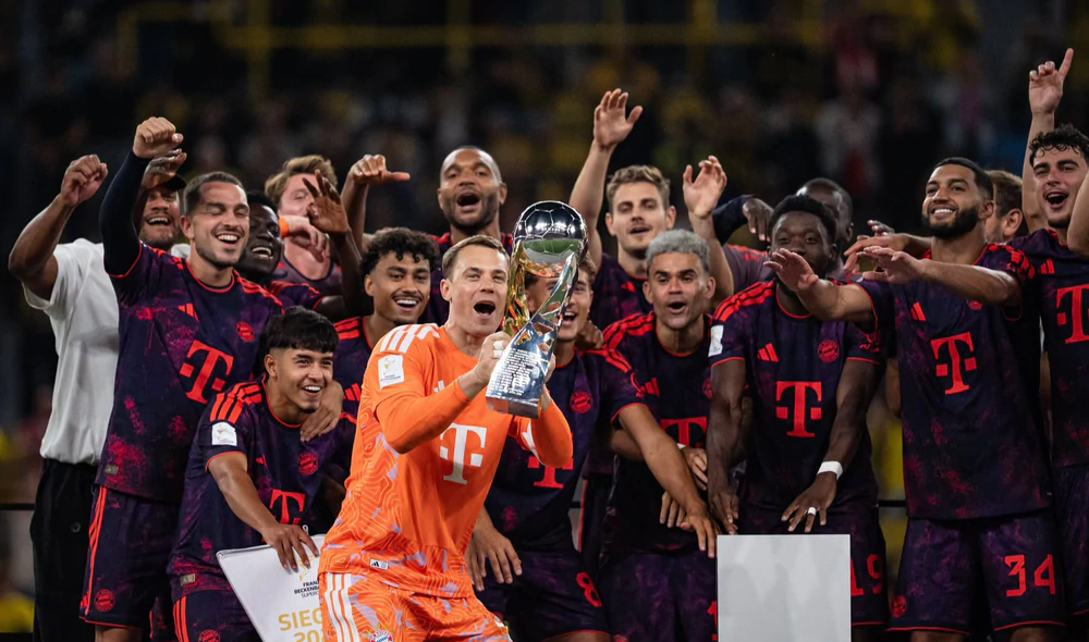 Olise tỏa sáng, Bayern Munich đánh bại Dortmund giành Siêu cúp Đức - Ảnh 1.