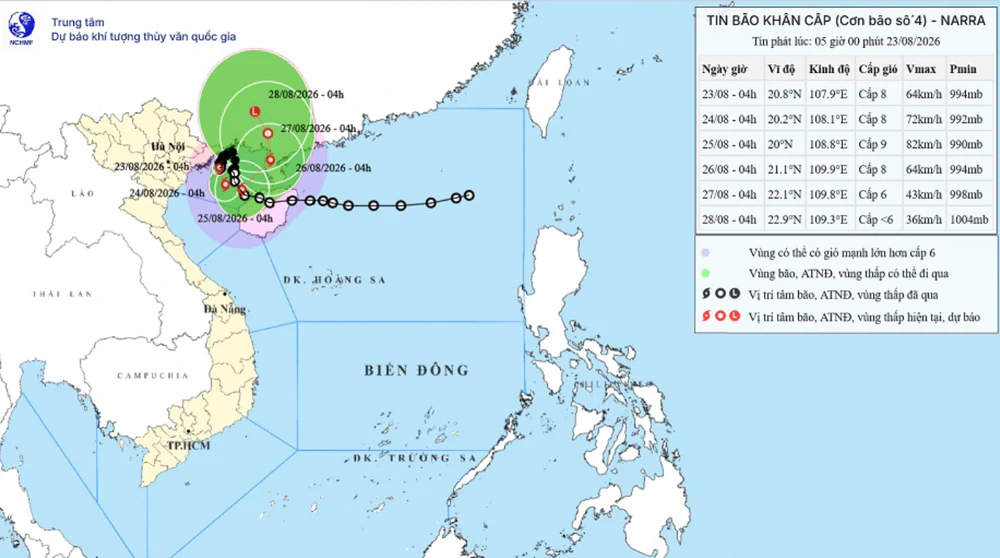 Bão số 4 không thay đổi cường độ, đang cách Hải Phòng khoảng 120km - Ảnh 4. Bão số 4 không thay đổi cường độ, đang cách Hải Phòng khoảng 120km - Ảnh 4.