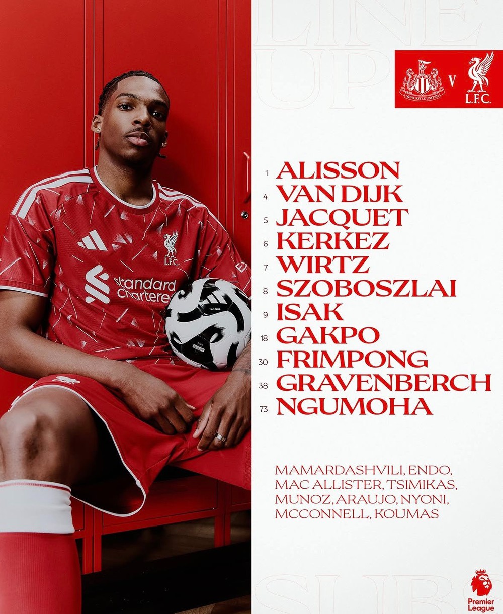 TRỰC TIẾP bóng đá Newcastle vs Liverpool: Isak, Wirtz đá chính - Ảnh 4.