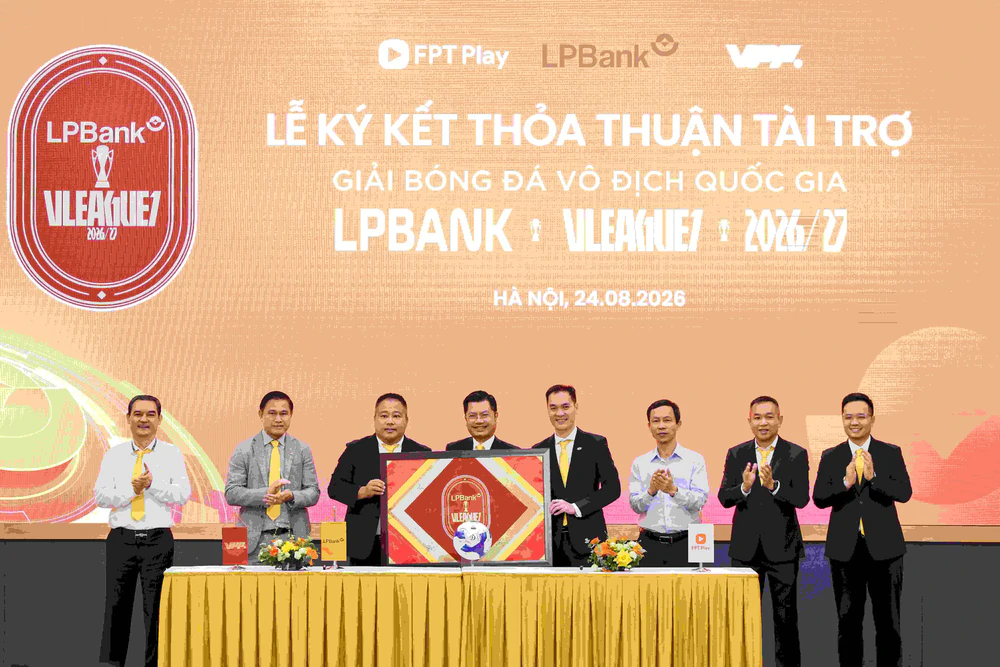 LPBank V.League 1-2026/27: Giữ nguyên nhà tài trợ, thay đổi bộ nhận diện - Ảnh 1.