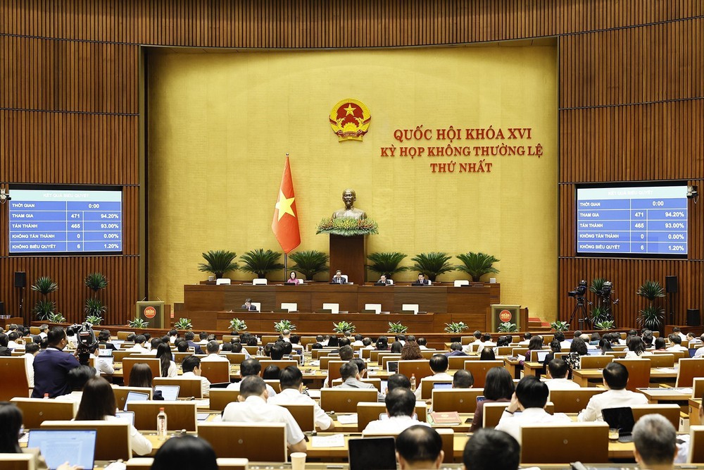 Kỳ họp không thường lệ thứ Nhất, Quốc hội khóa XVI: Thông qua hai luật và bốn nghị quyết quan trọng - Ảnh 3.