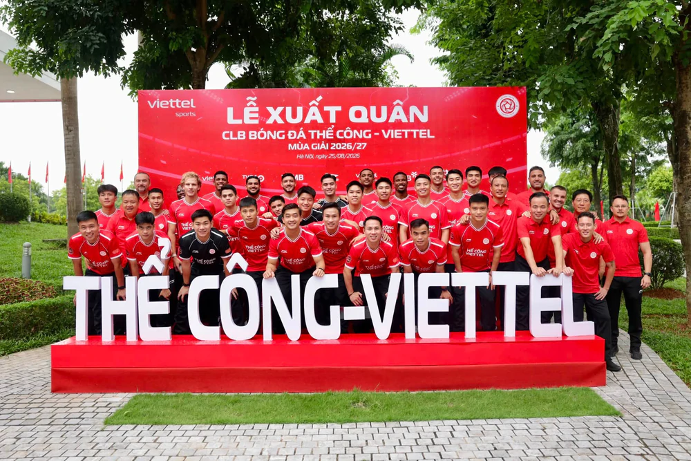 Thể Công Viettel đặt mục tiêu vô địch V.League 2026/2027 - Ảnh 2. Thể Công Viettel đặt mục tiêu vô địch V.League 2026/2027 - Ảnh 2.