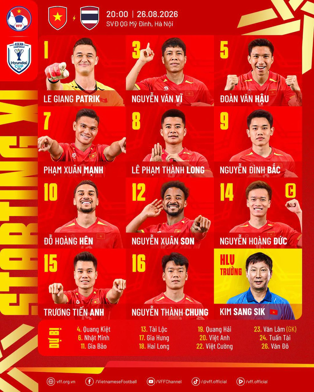 TRỰC TIẾP bóng đá Việt Nam vs Thái Lan: Đình Bắc, Xuân Son đá chính - Ảnh 4.
