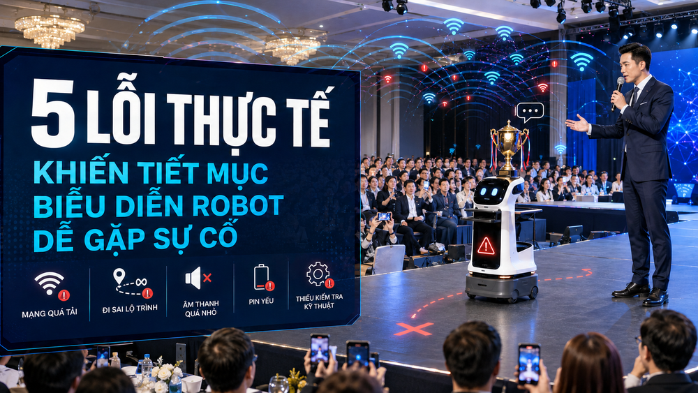 5 lỗi khiến màn trình diễn robot tại sự kiện gặp sự cố - Ảnh 1. 5 lỗi khiến màn trình diễn robot tại sự kiện gặp sự cố - Ảnh 1.