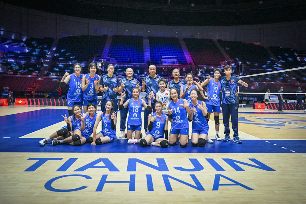 Tuyển Việt Nam gặp Trung Quốc ở giải vô địch Châu Á. Ảnh: Volleyball World Tuyển Việt Nam gặp Trung Quốc ở giải vô địch Châu Á. Ảnh: Volleyball World