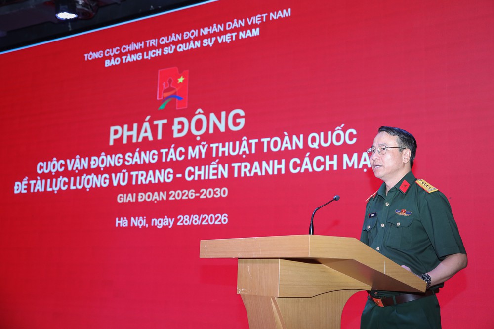 Phát động sáng tác mỹ thuật toàn quốc đề tài lực lượng vũ trang – chiến tranh cách mạng giai đoạn 2026-2030 - Ảnh 1. Phát động sáng tác mỹ thuật toàn quốc đề tài lực lượng vũ trang – chiến tranh cách mạng giai đoạn 2026-2030 - Ảnh 1.