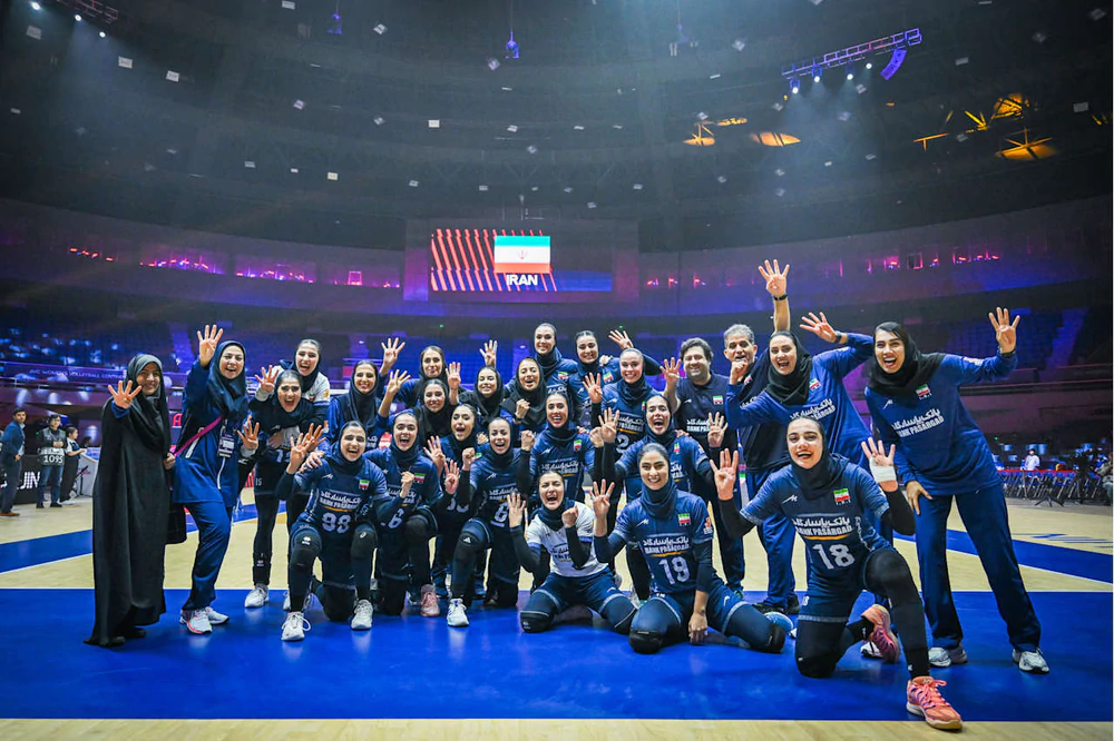 Iran lần đầu vào bán kết giải vô địch bóng chuyền nữ châu Á. Ảnh: Volleyball World