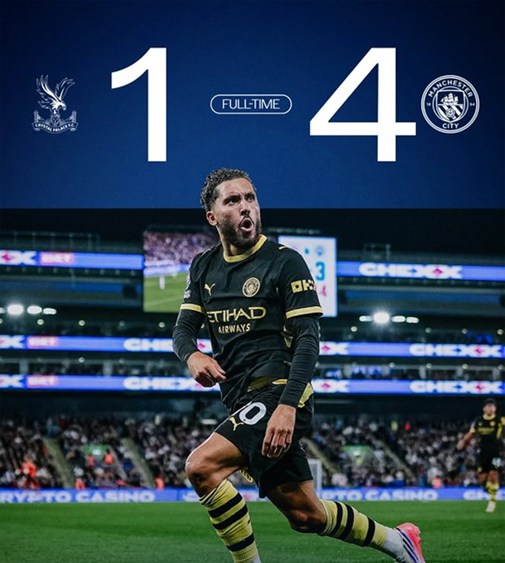 Haaland và Cherki lập cú đúp, Man City thắng Crystal Palace - Ảnh 1.