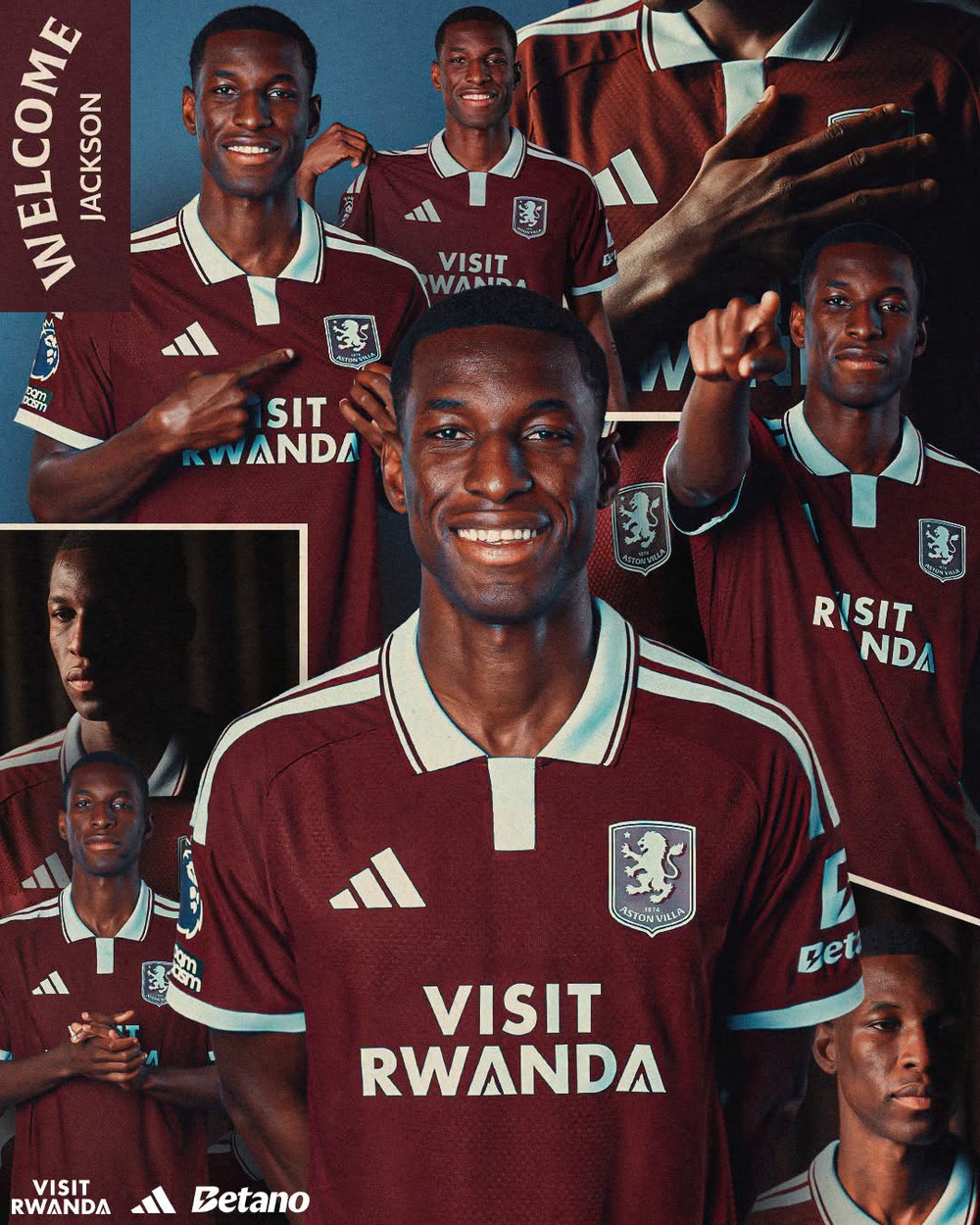 Aston Villa đã hoàn tất thương vụ chiêu mộ Nicolas Jackson từ Chelsea với mức phí khoảng 65 triệu bảng. Tiền đạo người Senegal ký hợp đồng có thời hạn 5 năm và sẽ tái hợp HLV Unai Emery, người từng làm việc cùng anh tại Villarreal. Ảnh: CLB Aston Villa Aston Villa đã hoàn tất thương vụ chiêu mộ Nicolas Jackson từ Chelsea với mức phí khoảng 65 triệu bảng. Tiền đạo người Senegal ký hợp đồng có thời hạn 5 năm và sẽ tái hợp HLV Unai Emery, người từng làm việc cùng anh tại Villarreal. Ảnh: CLB Aston Villa