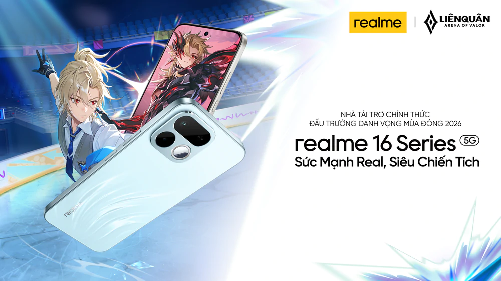 realme đồng hành cùng "Đấu trường danh vọng mùa đông 2026" - Ảnh 1.