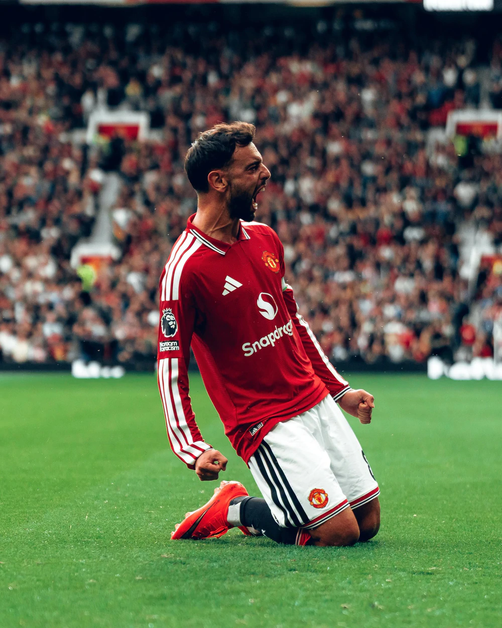 Bruno Fernandes ăn mừng bàn thắng cho MU. Ảnh: CLB MU