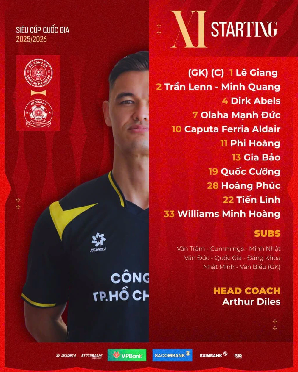 TRỰC TIẾP bóng đá CAHN FC vs CA TP.HCM: Patrik Lê Giang bắt chính - Ảnh 2.