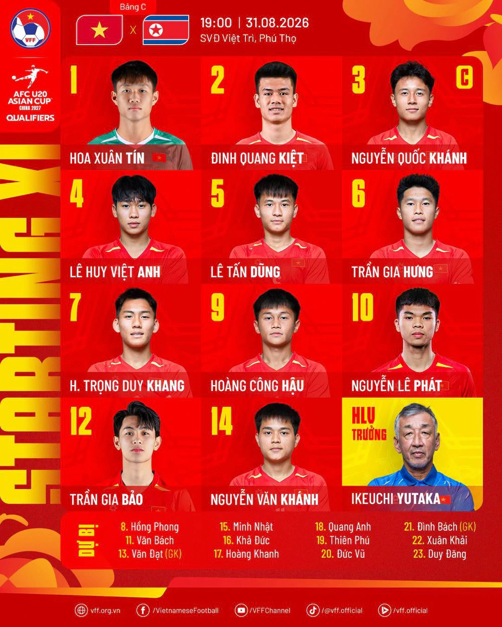 VTV5 VTV6 trực tiếp bóng đá Việt Nam vs Triều Tiên 19h hôm nay, vòng loại U20 châu Á 2027 - Ảnh 4. VTV5 VTV6 trực tiếp bóng đá Việt Nam vs Triều Tiên 19h hôm nay, vòng loại U20 châu Á 2027 - Ảnh 4.