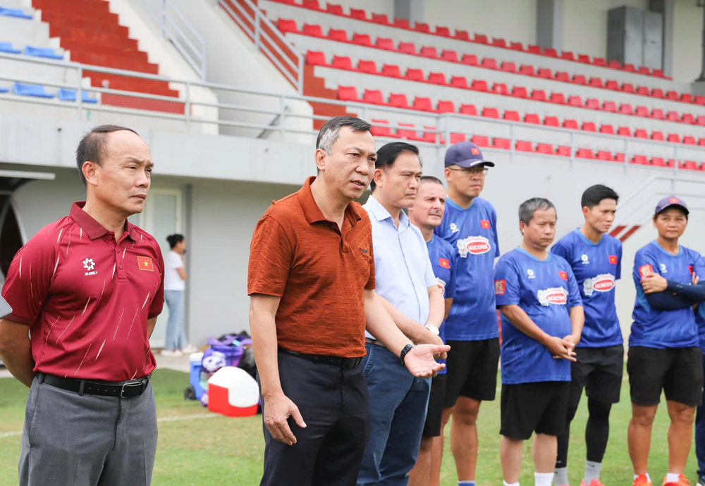 Đội tuyển nữ Việt Nam tăng tốc chuẩn bị cho ASIAD 2026 - Ảnh 1. Đội tuyển nữ Việt Nam tăng tốc chuẩn bị cho ASIAD 2026 - Ảnh 1.