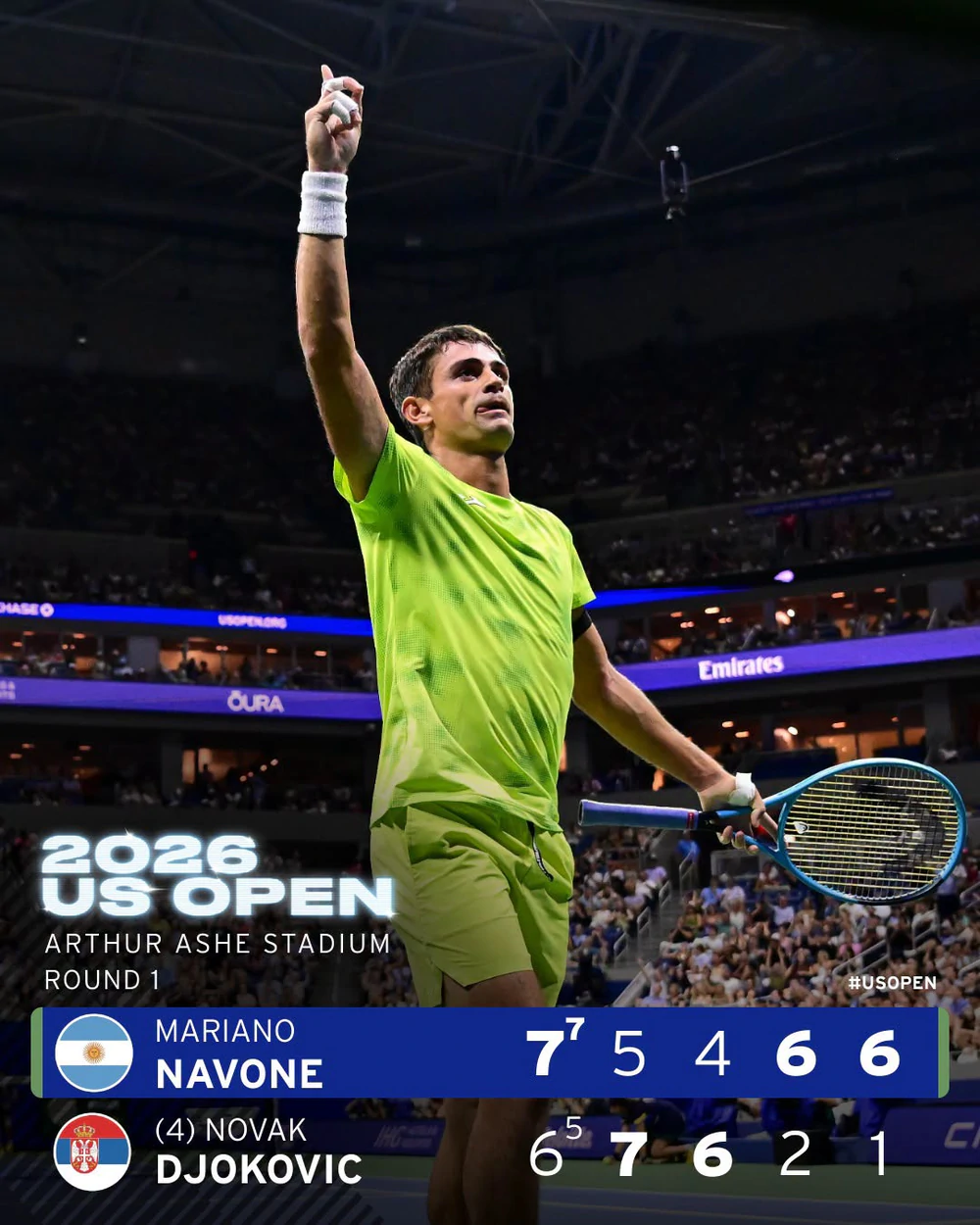 Lần đầu tiên sau hơn 20 năm, Djokovic bị loại ngay vòng mở màn một giải Grand Slam - Ảnh 2. Lần đầu tiên sau hơn 20 năm, Djokovic bị loại ngay vòng mở màn một giải Grand Slam - Ảnh 2.
