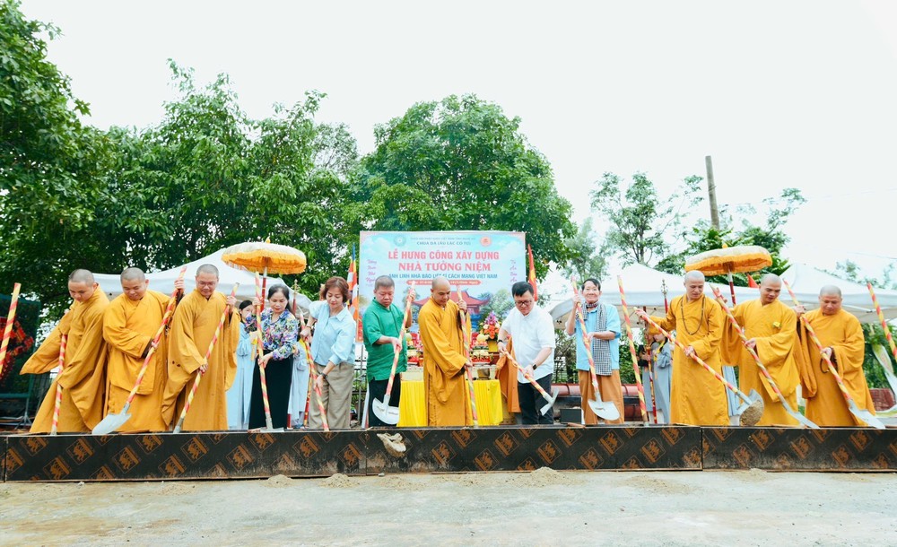 Lễ hưng công xây dựng Nhà Tưởng niệm Liệt sĩ nhà báo tại Nghệ An - Ảnh 2.