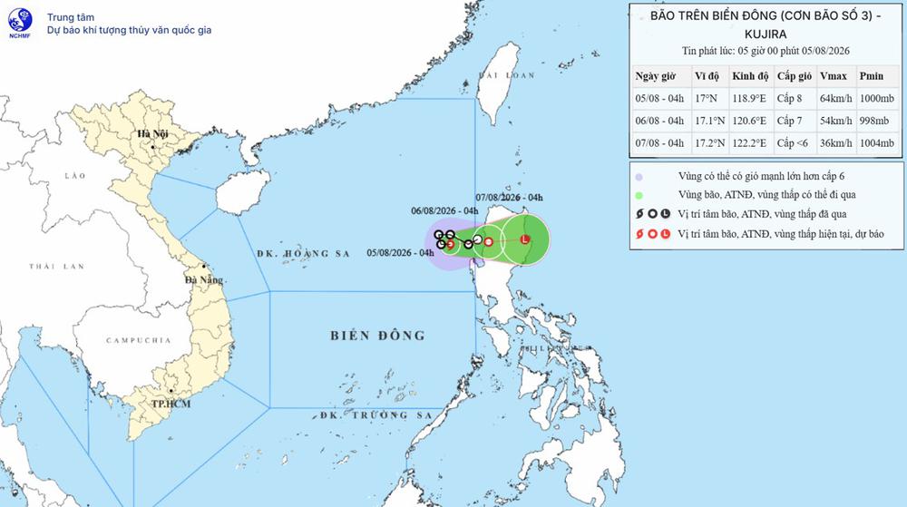 Áp thấp nhiệt đới đổi hướng trên vùng biển phía Đông Nam khu vực Bắc Biển Đông - Ảnh 1. Áp thấp nhiệt đới đổi hướng trên vùng biển phía Đông Nam khu vực Bắc Biển Đông - Ảnh 1.