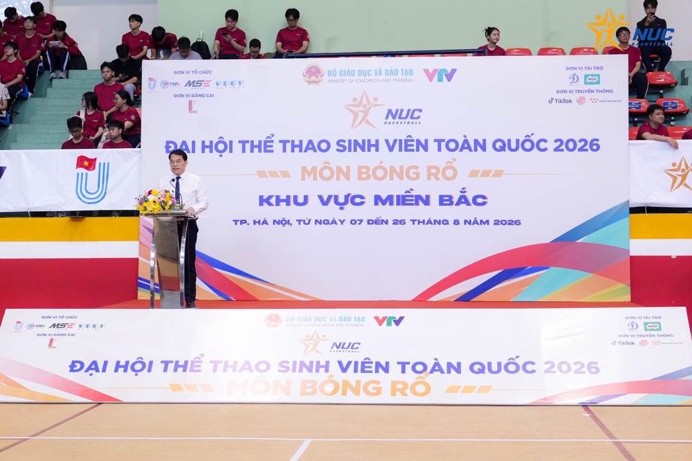 Khai mạc Vòng loại khu vực miền Bắc môn Bóng rổ Đại hội Thể thao sinh viên toàn quốc 2026 - Ảnh 2.