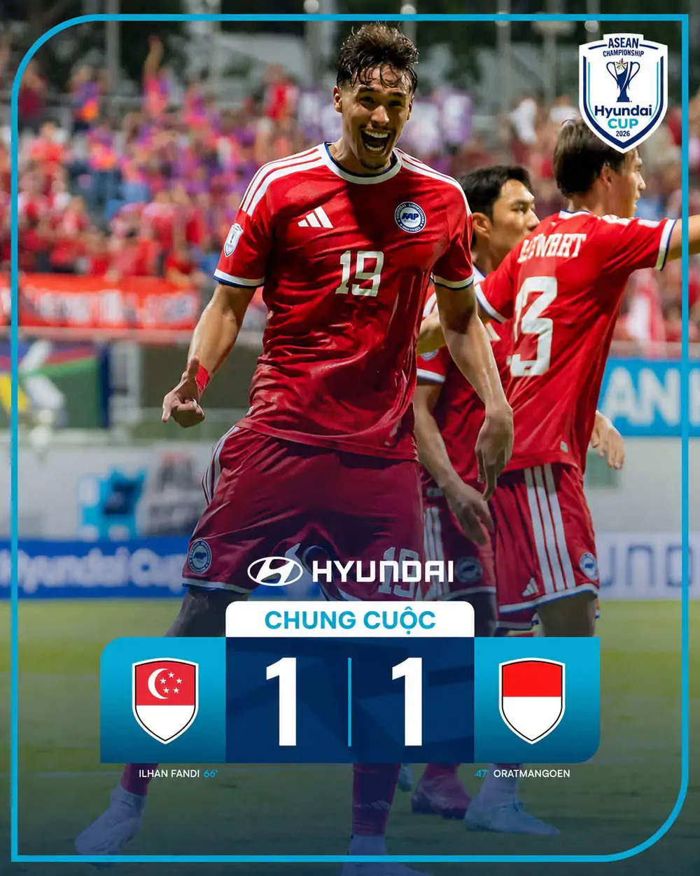 ĐT SIngapore hòa 1-1 Indonesia trên sân nhà - Ảnh: ASEAN United FC