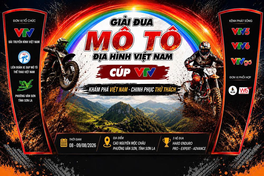 Checkpoint văn hóa - Dấu ấn mới tại Giải đua Mô tô địa hình Việt Nam, Cúp VTV 2026 - Ảnh 1. Checkpoint văn hóa - Dấu ấn mới tại Giải đua Mô tô địa hình Việt Nam, Cúp VTV 2026 - Ảnh 1.
