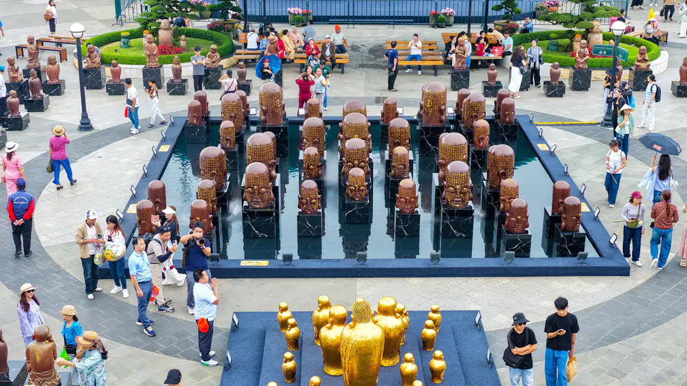 Triển lãm "Kinh gốm – Thanh âm thế gian": Kết nối nghệ thuật gốm Phù Lãng với không gian núi Bà Đen - Ảnh 3.