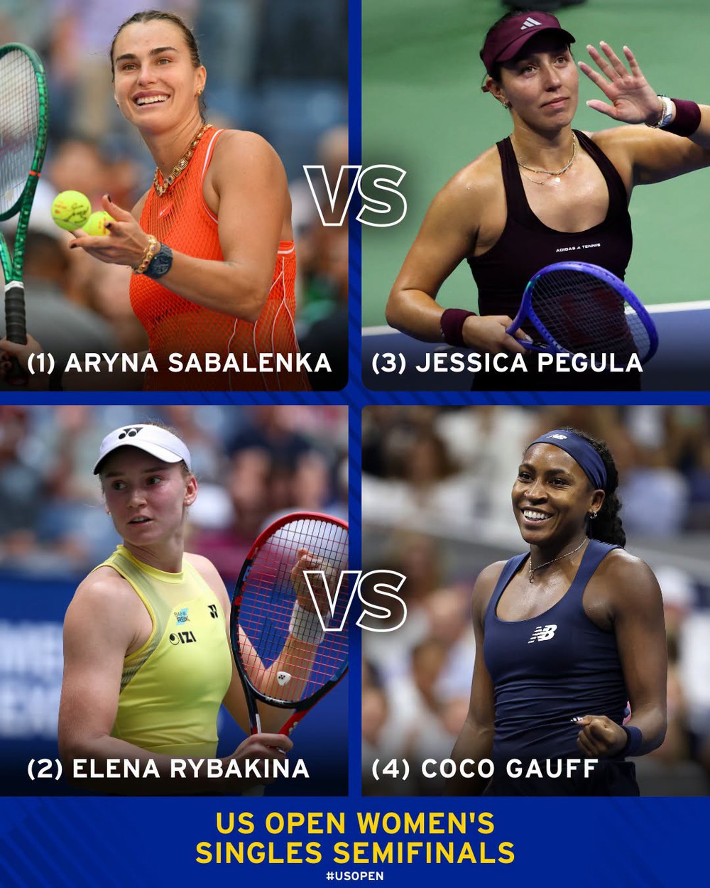 Lịch thi đấu US Open 2026 hôm nay