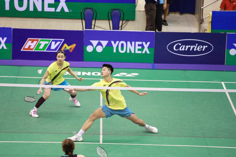 Đôi nam- nữ của Việt Nam gây sốc, quật ngã hạt giống số 3 tại Giải cầu lông Vietnam Open 2026 - Ảnh 1.
