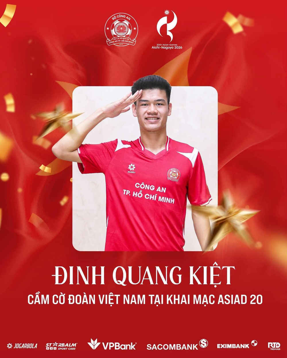 Chân dung trung vệ 19 tuổi cao 1,96 m cầm Quốc kỳ Việt Nam tại Lễ khai mạc ASIAD 2026 - Ảnh 3.