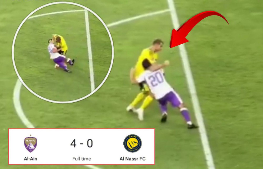 Ronaldo nổi giận vật ngã đối thủ trong trận thua tan nát của Al Nassr ở giải châu lục - Ảnh 2. Ronaldo