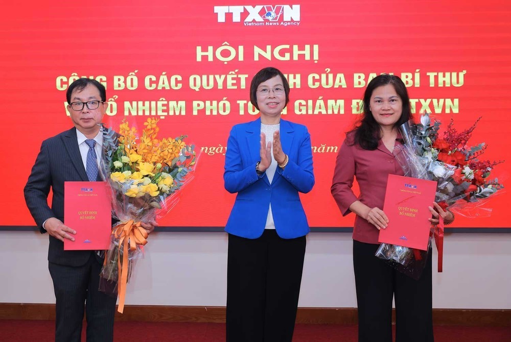 Hội nghị "Công bố các quyết định của Ban Bí thư về bổ nhiệm Phó Tổng giám đốc Thông tấn xã Việt Nam" - Ảnh 4.