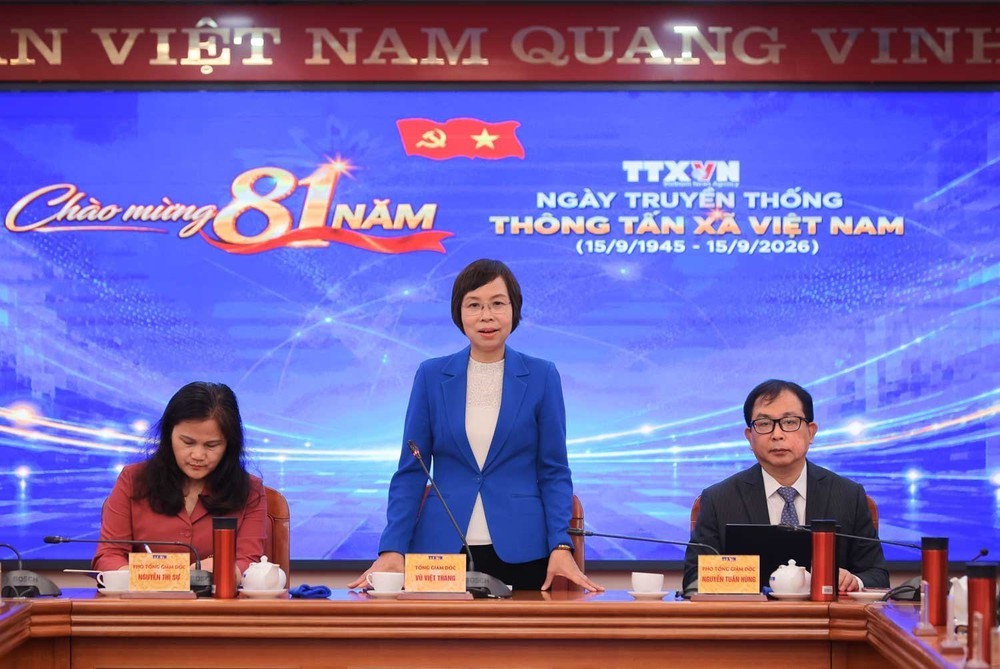 Hội nghị "Công bố các quyết định của Ban Bí thư về bổ nhiệm Phó Tổng giám đốc Thông tấn xã Việt Nam" - Ảnh 1.
