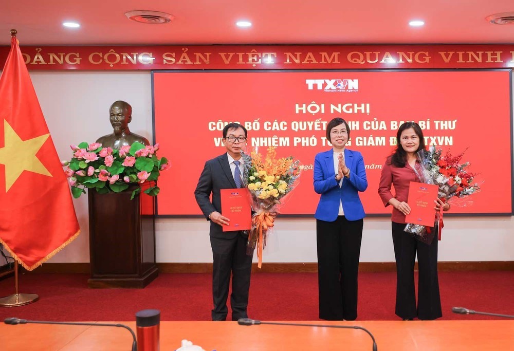 Hội nghị "Công bố các quyết định của Ban Bí thư về bổ nhiệm Phó Tổng giám đốc Thông tấn xã Việt Nam" - Ảnh 3.