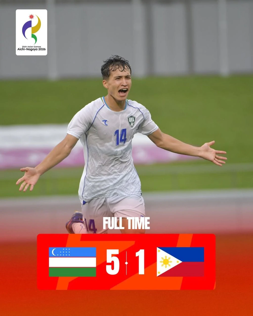 U23 Uzbekistan Thắng Đậm U23 Philippines, Đứng Đầu Bảng Đấu Có U23 Việt Nam Ở Asiad 2026 - Ảnh 1.