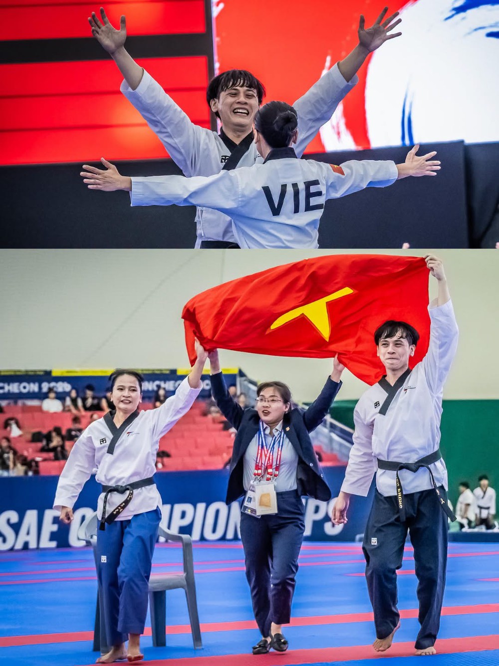 Nguyễn Thiên Phụng, Nguyễn Thị Lệ Kim vô địch taekdondo thế giới - Ảnh 1. Nguyễn Thiên Phụng, Nguyễn Thị Lệ Kim vô địch taekdondo thế giới - Ảnh 1.