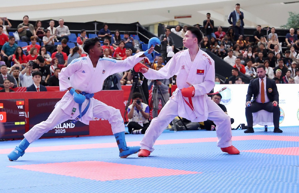 Đội tuyển karate Malaysia bước vào ASIAD với mục tiêu tiếp tục giành HCV, dù không còn VĐV từng mang về tấm HCV ở kỳ Đại hội trước. Ảnh: NST