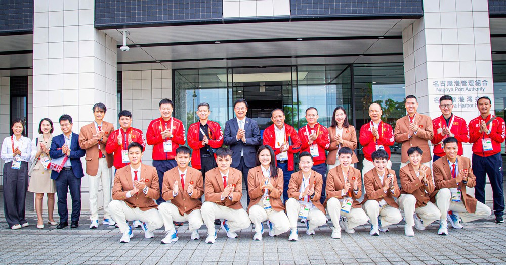 Đoàn Thể thao Việt Nam nhận động viên trước giờ khai mạc ASIAD 20 - Ảnh 2. Đoàn Thể thao Việt Nam nhận động viên trước giờ khai mạc ASIAD 20 - Ảnh 2.