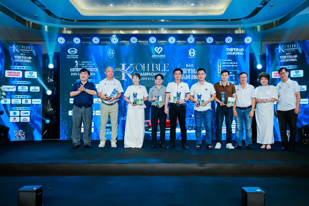 Giải golf KOHBLE Championship – Tranh Cúp Báo Thể thao và Văn hóa 2026 khép lại với nhiều dấu ấn - Ảnh 3. Giải golf KOHBLE Championship – Tranh Cúp Báo Thể thao và Văn hóa 2026 khép lại với nhiều dấu ấn - Ảnh 3.