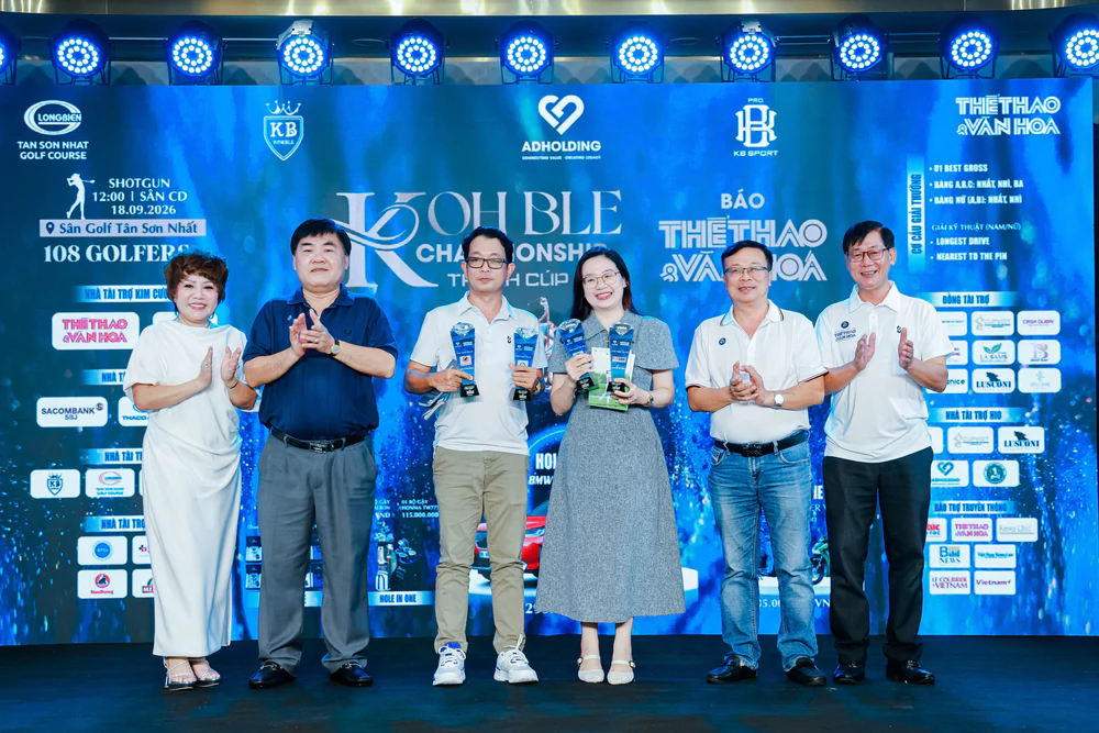 Giải golf KOHBLE Championship – Tranh Cúp Báo Thể thao và Văn hóa 2026 khép lại với nhiều dấu ấn - Ảnh 2. Giải golf KOHBLE Championship – Tranh Cúp Báo Thể thao và Văn hóa 2026 khép lại với nhiều dấu ấn - Ảnh 2.
