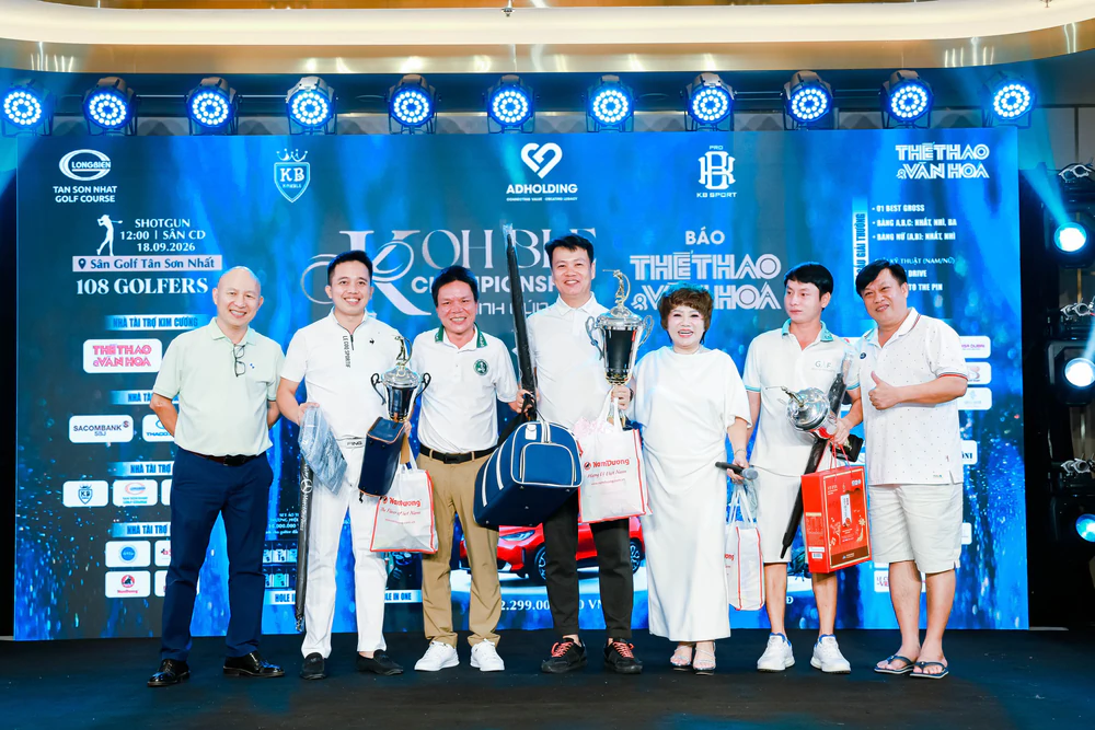 Giải golf KOHBLE Championship – Tranh Cúp Báo Thể thao và Văn hóa 2026 khép lại với nhiều dấu ấn - Ảnh 6. Giải golf KOHBLE Championship – Tranh Cúp Báo Thể thao và Văn hóa 2026 khép lại với nhiều dấu ấn - Ảnh 6.