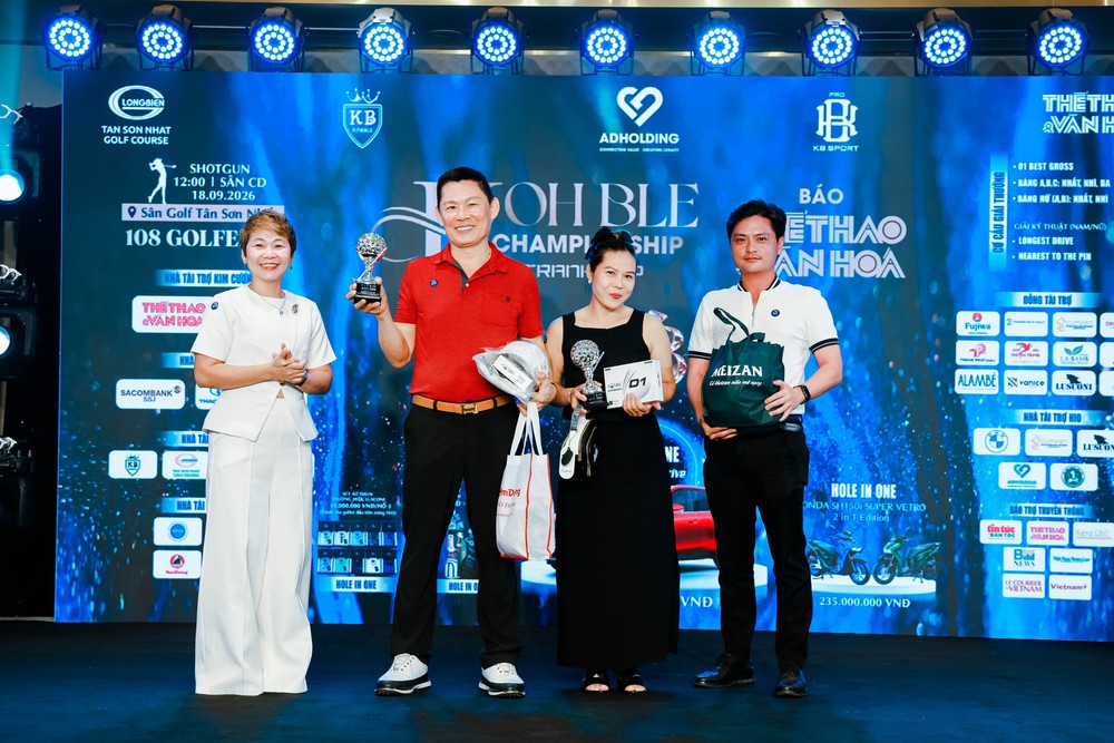 Giải golf KOHBLE Championship – Tranh Cúp Báo Thể thao và Văn hóa 2026 khép lại với nhiều dấu ấn - Ảnh 10. Giải golf KOHBLE Championship – Tranh Cúp Báo Thể thao và Văn hóa 2026 khép lại với nhiều dấu ấn - Ảnh 10.