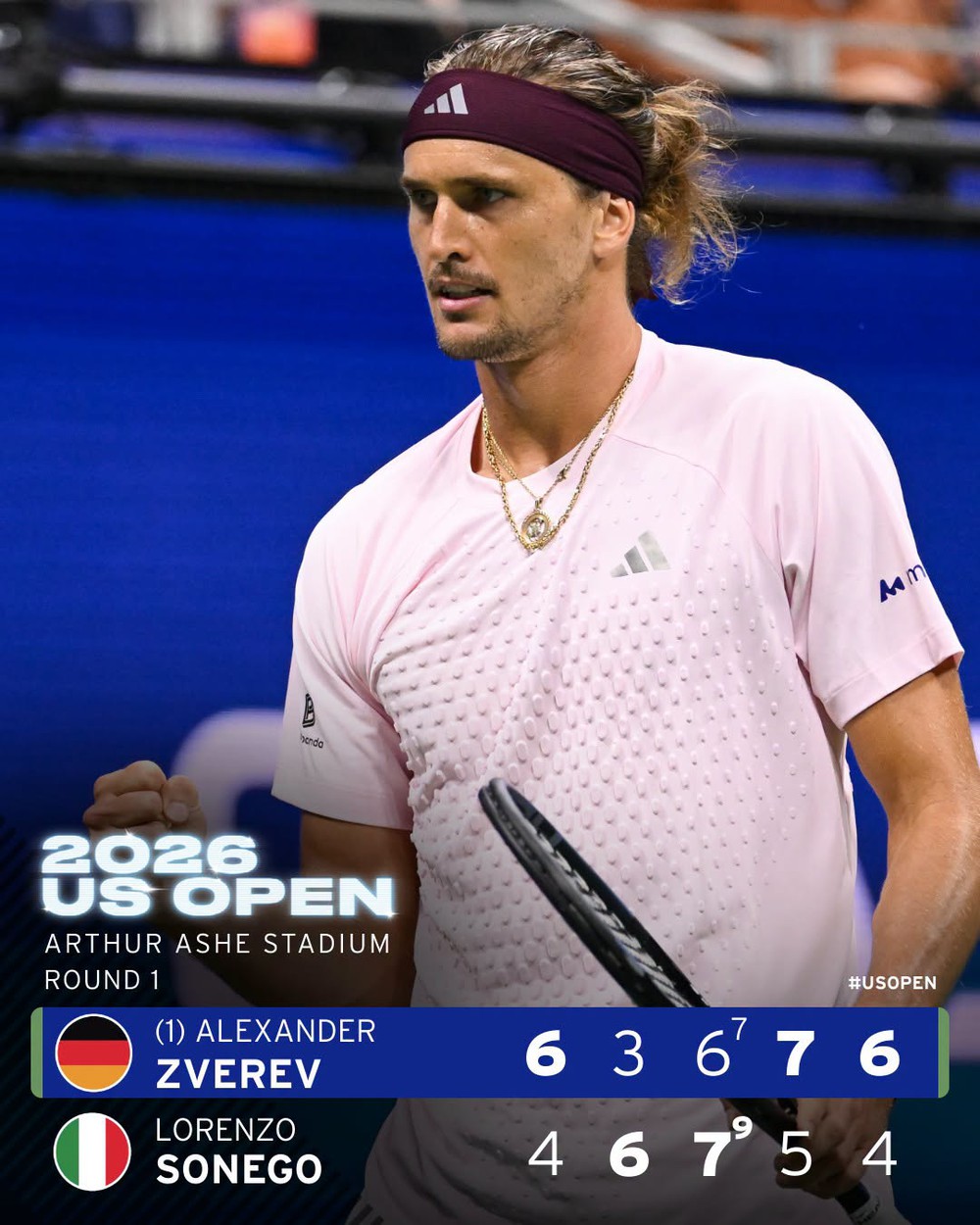 US Open 2026, Zvevev: Vạn sự khởi đầu nan - Ảnh 1. US Open 2026, Zvevev: Vạn sự khởi đầu nan - Ảnh 1.