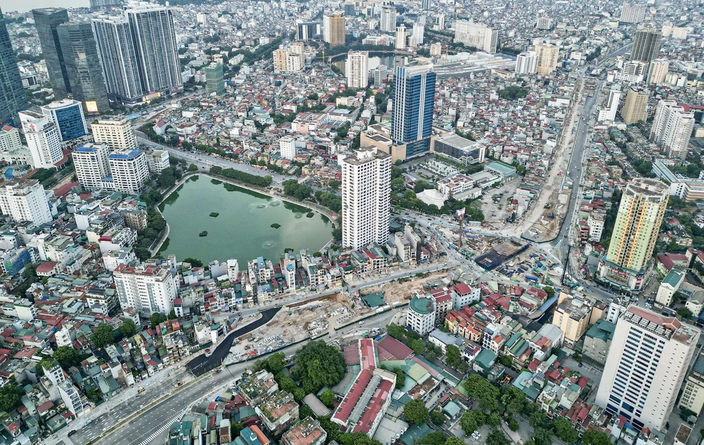 Hà Nội thông xe kỹ thuật đường Vành đai 1 đoạn Hoàng Cầu - Voi Phục - Ảnh 16. Hà Nội thông xe kỹ thuật đường Vành đai 1 đoạn Hoàng Cầu - Voi Phục - Ảnh 16.