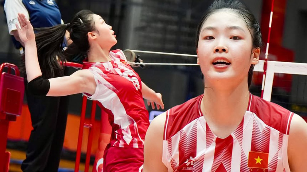 Sao mai 18 tuổi cao gần 1m9 ghi điểm nhiều nhất cho ĐT bóng chuyền Việt Nam trước ĐT Trung Quốc - Ảnh 1. Sao mai 18 tuổi cao gần 1m9 ghi điểm nhiều nhất cho ĐT bóng chuyền Việt Nam trước ĐT Trung Quốc - Ảnh 1.