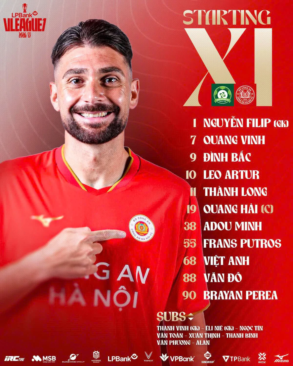 TRỰC TIẾP bóng đá Đồng Nai vs Công An Hà Nội 18h00 hôm nay: Đình Bắc đá chính, Công Phượng dự bị - Ảnh 4.